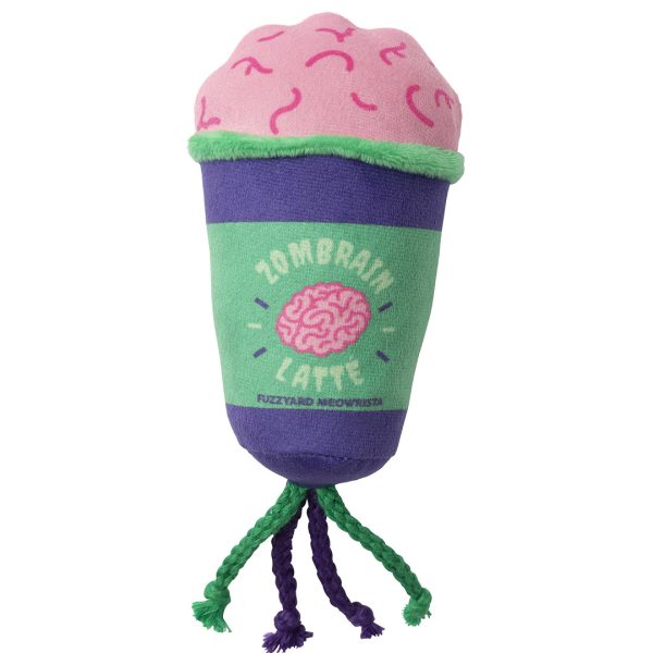 FY76306 FuzzYard Zombrain Latte Cat Toy