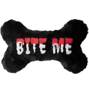 FY90074 FuzzYard Halloween Plush Dog Toy - Bite Me Bone [SizeSmall]