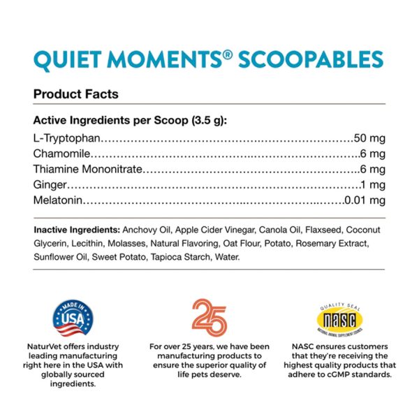 NV-CAT-SCOOP-QUIET NaturVet Scoopables Quiet Moments Calming Aid For Cats (5.5oz)