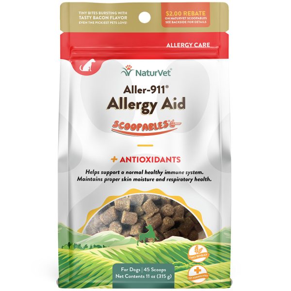 NV-SCOOP-AA NaturVet Scoopables Aller-911 Allergy Aid Dog Supplement [Wt 11 oz ]