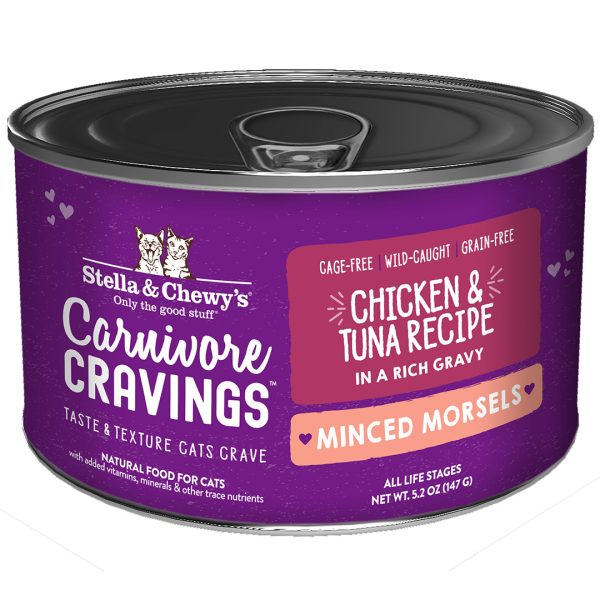 SC-CAT-CCMCT5.2 Carnivore Cravings Minced Morsels Chicken & Tuna Recipe