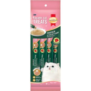 SH-CT-L06 SmartHeart Creamy Cranberry Series Cat Treat - Cranberry - Chicken & Scallop