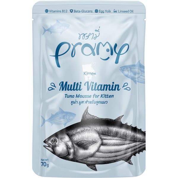 Pramy Multi Vitamin Tuna Mousse for Kitten (70g)