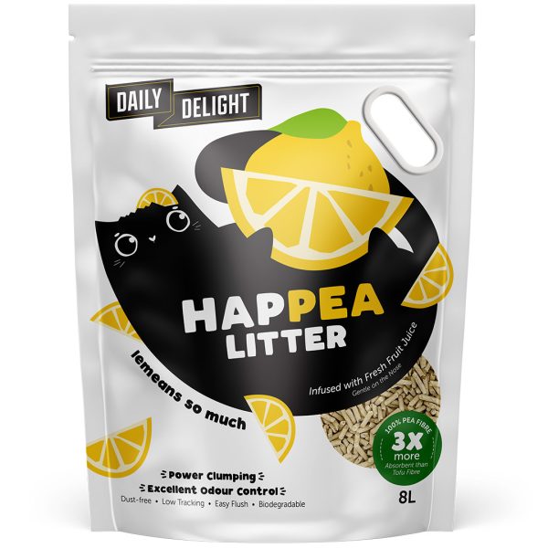 Daily Delight HAPPEA Cat Litter 8L (Lemeans so Much)