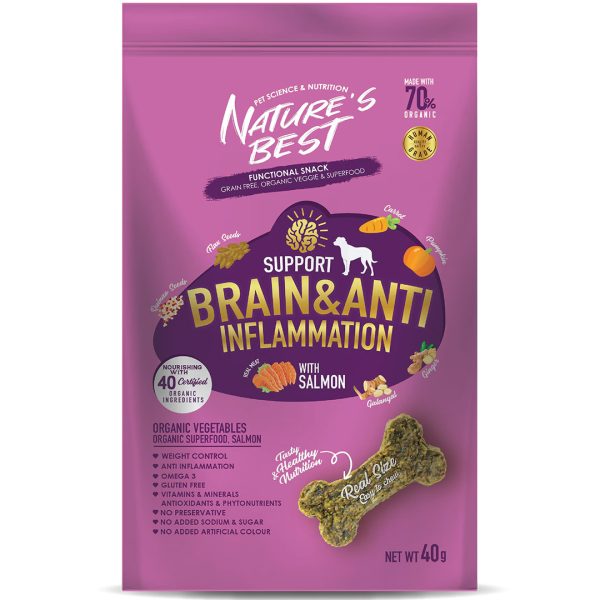 NB-5175 Brain & Anti-inflammation Salmon Functional Snack 40g - Nature's Best - Noblepets