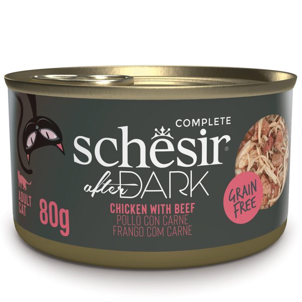 Schesir After Dark Wholefood Chicken with Beef - Silversky