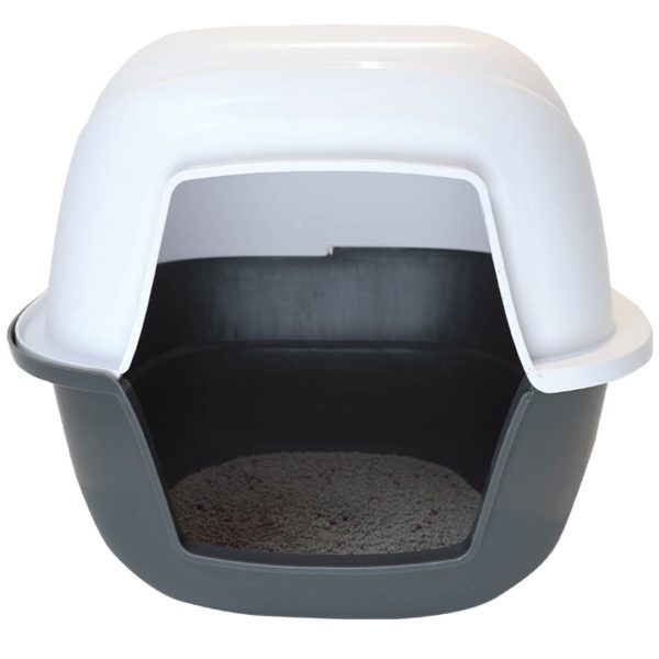 AC-A-02 Aclium Dome Cat Litter Box - Silversky