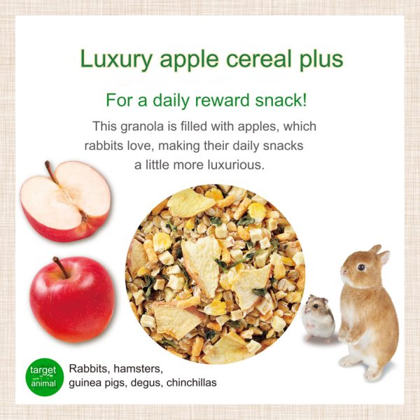 GX044198 GEX Rabbit Granola Apple Cereal Plus 150g - Reinbiotech