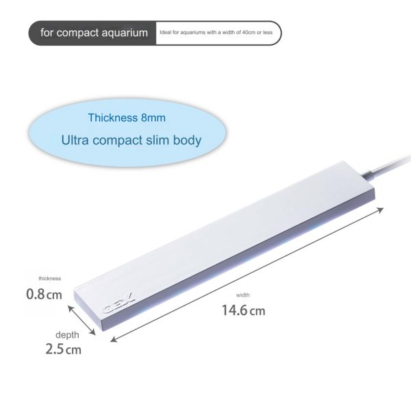 GX044341 GEX Clear LED Flatty 150 Aqua Blue - USB - Reinbiotech