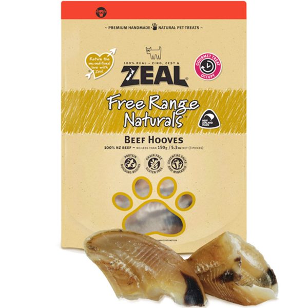 ZLBH150 Dog Pouches Zeal Beef Hooves (150g) - Silversky