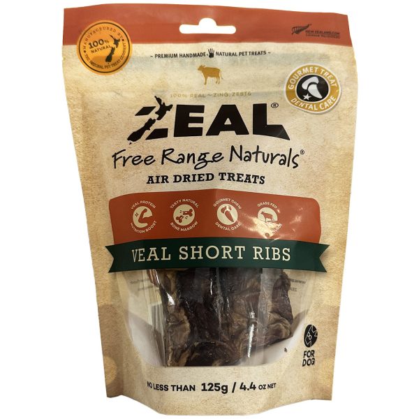 ZLVSR125 Dog Pouches Veal Short Ribs - Zeal - Silversky