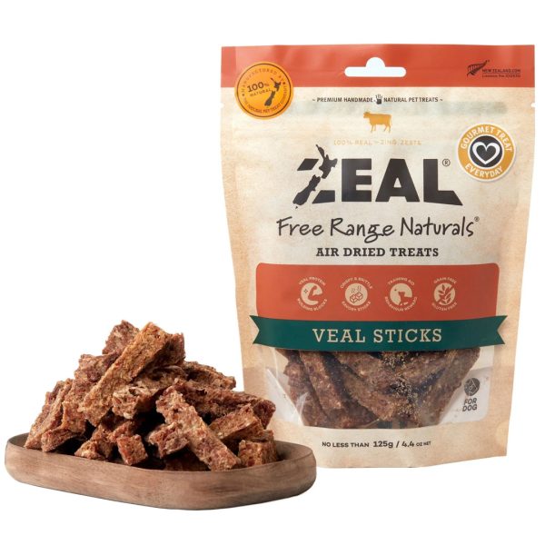 ZLVST125 Dog Pouches Veal Sticks 125g - Zeal - Silversky