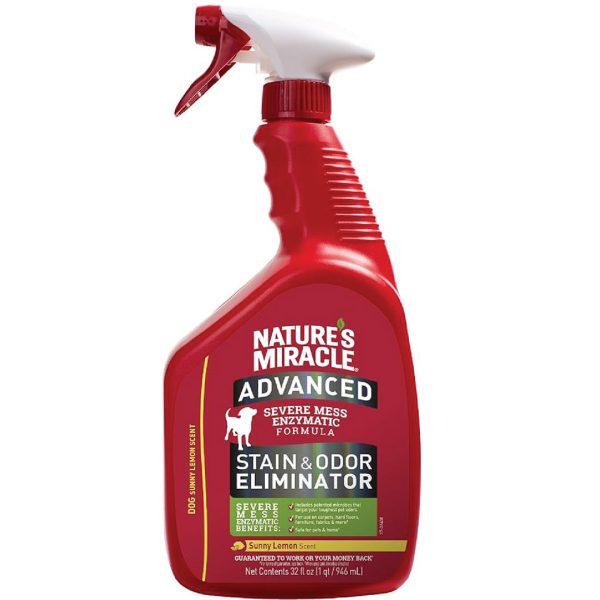 E-P96987 Advanced Stain and Odor Eliminator for Dogs - Sunny Lemon Scent (32oz)