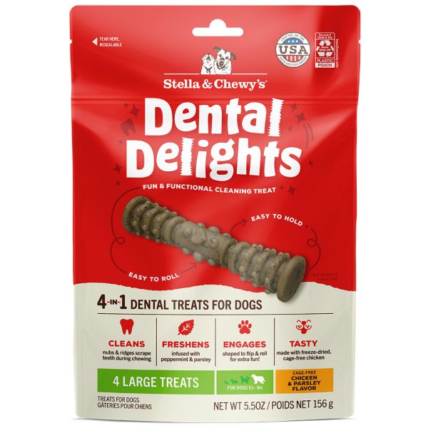 SC-DDTL-5.5 Stella & Chewy's Dental Delights Dog Treats - Large