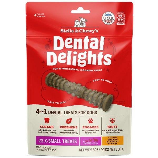 SC-DDTXS-5.5 Stella & Chewy's Dental Delights Dog Treats - X-Small