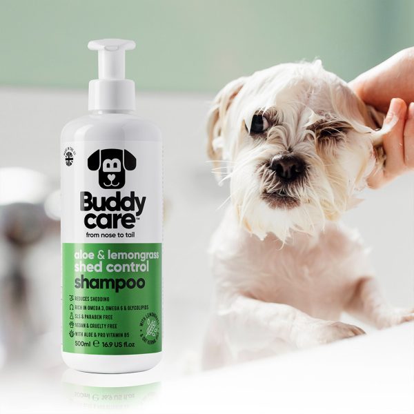 BD66006 Buddycare Shed Control Aloe & Lemongrass Dog Shampoo (500ml) - Reinbiotech