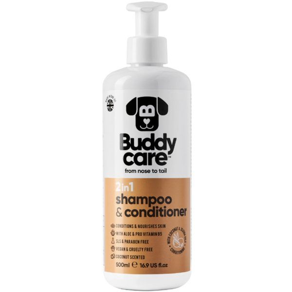 BD67003 Buddycare Coconut Dog Shampoo & Conditioner (500ml) - Reinbiotech