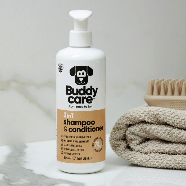 BD67003 Buddycare Coconut Dog Shampoo & Conditioner (500ml) - Reinbiotech