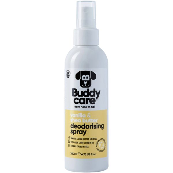 BD75503 Buddycare Vanilla & Shea Butter Dog Deodorising Spray (200ml) - Reinbiotech