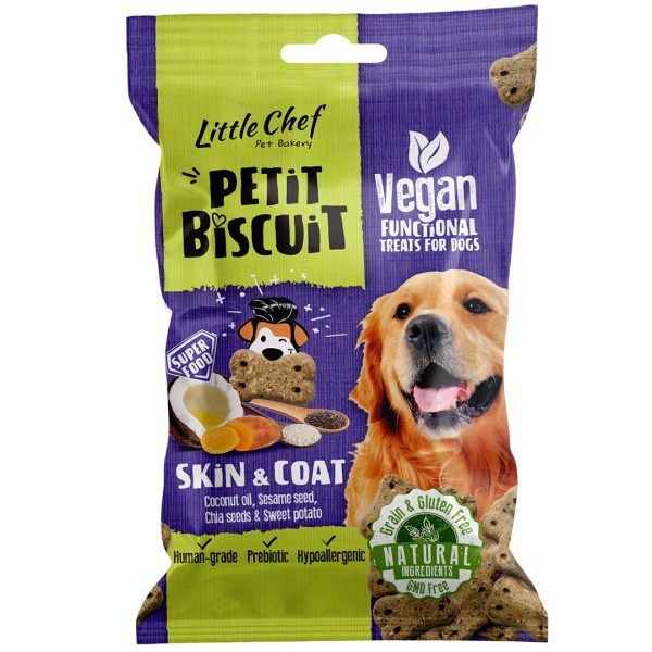 LC030564 Little Chef Petit Biscuit Grain Free Skin & Coat (100g) - Reinbiotech