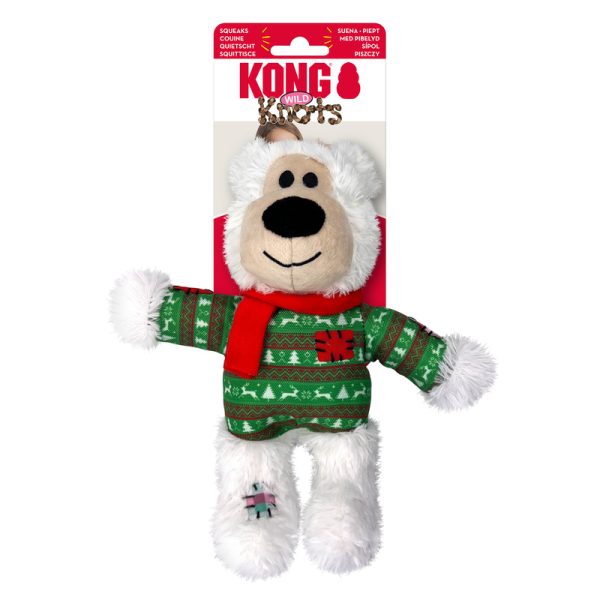 K024D113 K024D112 KONG Holiday Wild Knots Bear Assorted