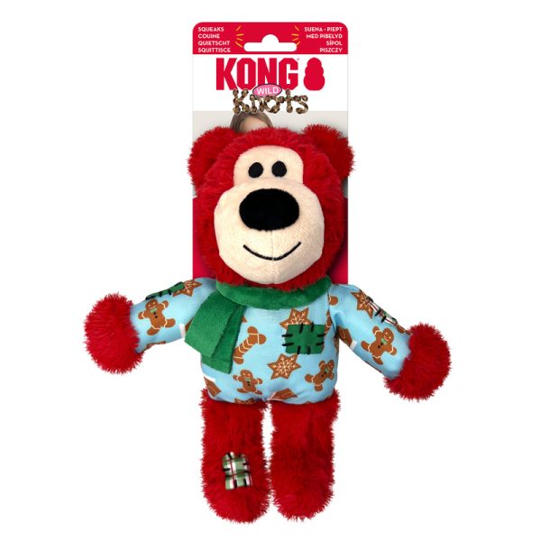 K024D113 K024D112 KONG Holiday Wild Knots Bear Assorted