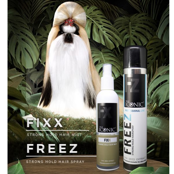 TI-333311 True Iconic Fixx - Strong Hold Hair Mist For Dogs (250ml) - Silversky