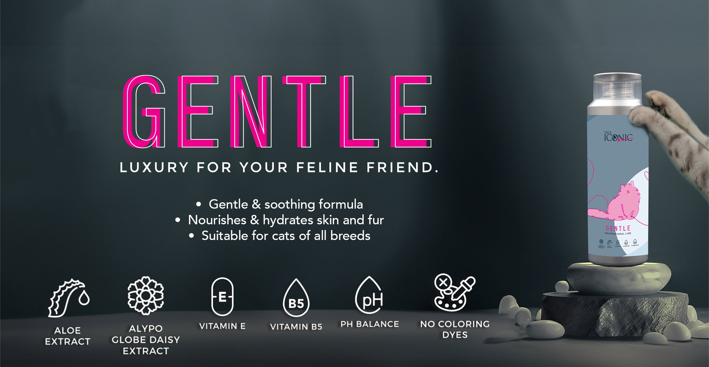 True Iconic Meow Essence Shampoo For Cats - Silversky