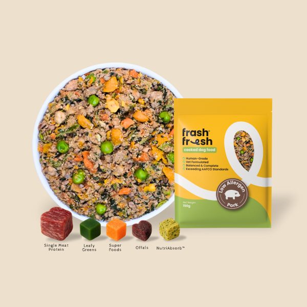 FF-CLA-68551 frashfresh Cooked Dog Food with NutriAbsorb™ (Low-Allergen Pork)