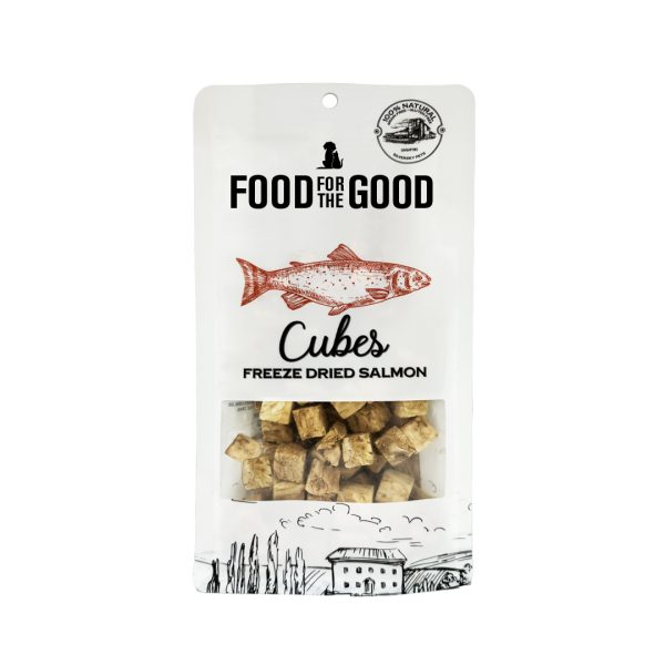 FFTG-9456 Food For The Good - Freeze Dried Salmon Cubes Cat & Dog Treats