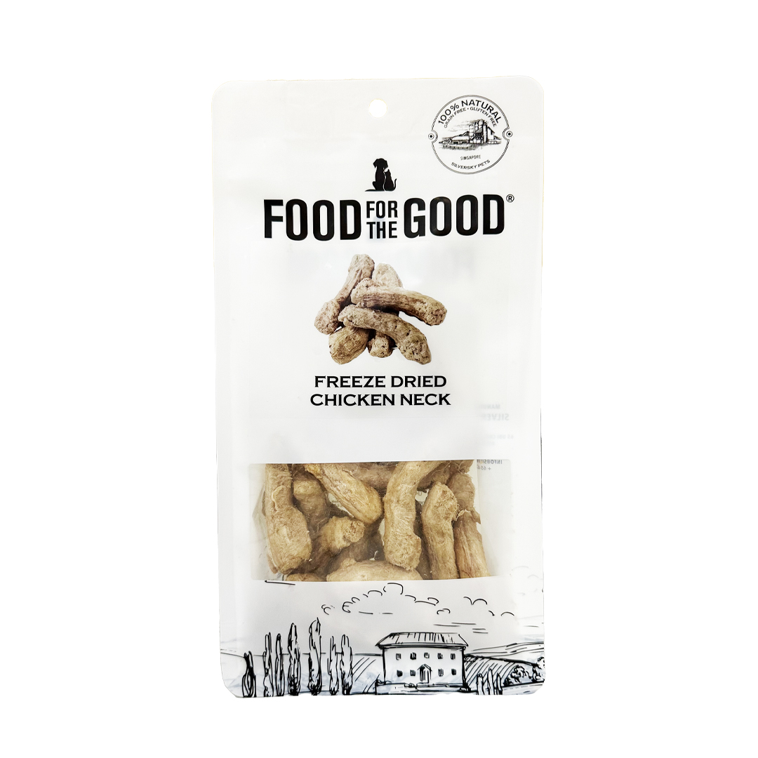 FFTG-9692 Food For The Good Freeze Dried Chicken Neck Cat & Dog Treats (70g) (1) FFTG-9692 Food For The Good Freeze Dried Chicken Neck Cat & Dog Treats (70g)