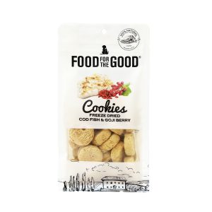 FFTG-9739 Food For The Good Freeze Dried Codfish & Goji Berry Cookies Cat & Dog Treats (70g)