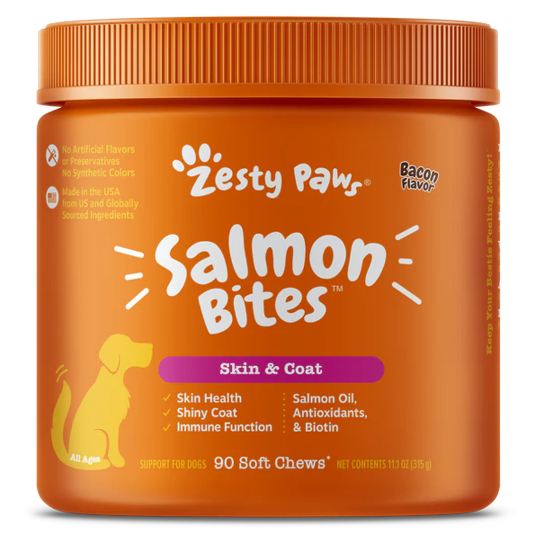 Z032B Zesty Paws Skin & Coat Omega Bites (Bacon) Z032B Zesty Paws Skin & Coat Omega Bites (Bacon)