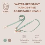 Komu Water-Resistant Hands-free Convertible Adjustable Leash & Connector