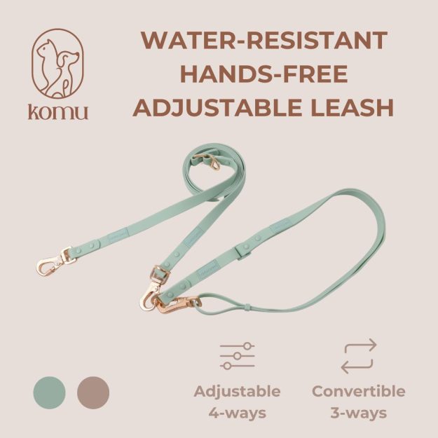 cropped-MAIN.jpg Komu Water-Resistant Hands-free Convertible Adjustable Leash & Connector - Image 1