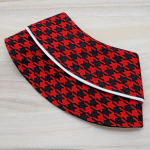 Scarlett Houndstooth Cape with White Trimming