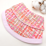 AMARILIS ~ Pink Double Collar Candy Tweed Jacket