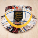 Frayed Edge Bandana - Madras Checks with Yellow Rim Frays