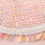 EMERY BROOKS ~ Baby Pink Candy Color Boucle Tweed Jacket