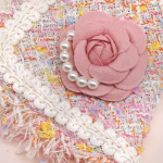 HEATHER BLOOMS ~ Candy Pink Fray Edge Tweed Jacket