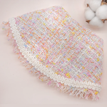 HEATHER BLOOMS ~ Candy Pink Fray Edge Tweed Jacket