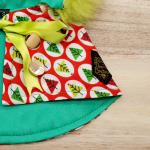 Xmas tree prints with Lime Green