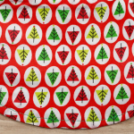 Xmas tree prints with Lime Green