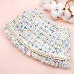 JANE BLOOMS ~ Candy Cream Fray Edge Tweed Jacket