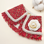 MAGARET ROSE ~ Burgundy Fray Edge Tweed Jacket