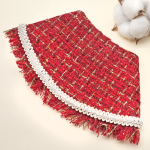 MAGARET ROSE ~ Burgundy Fray Edge Tweed Jacket