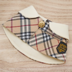 Cream Collar with Scottish Tartan