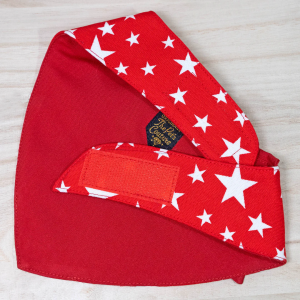 Maroon Starry Knot Tie Bandana