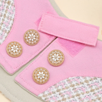 ROSÉA BLUSH ~ Baby Pink Boucle Tweed Jacket