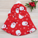 Merry Santa on Red Hoodie with White Pom